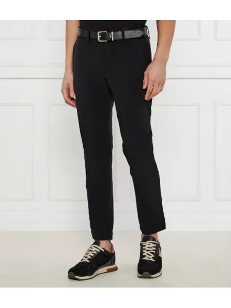 BOSS ORANGE Pantaloni chino | Tapered fit negru