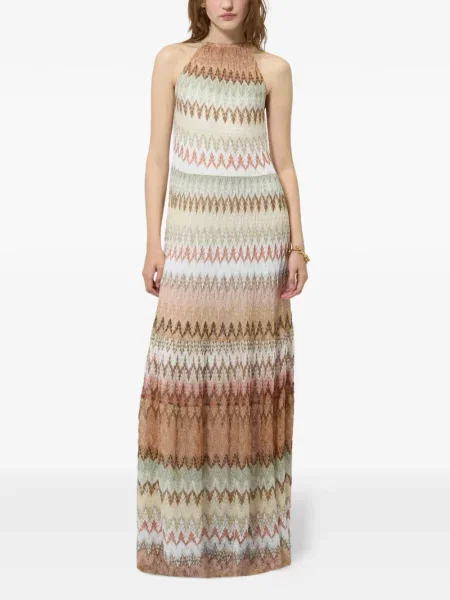 Rochie maxi Missoni cu gât halter
