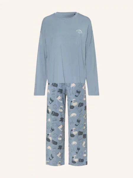 Schiesser Piżama Casual Fashion blau