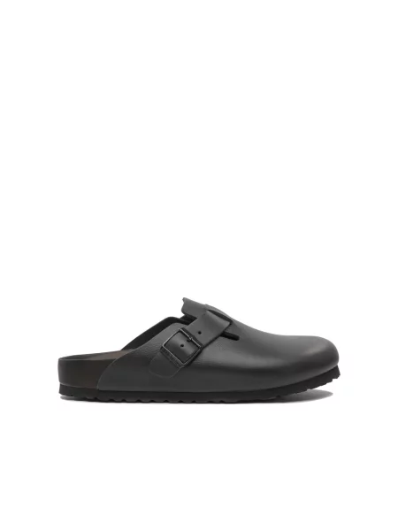 Klapki Birkenstock skórzane czarne