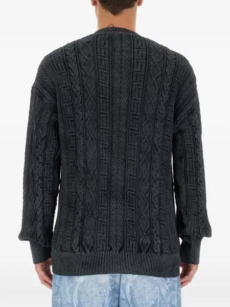 Пуловер Versace сиво