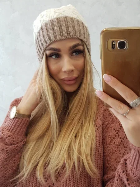 Șapcă Kesi din fleece bordo