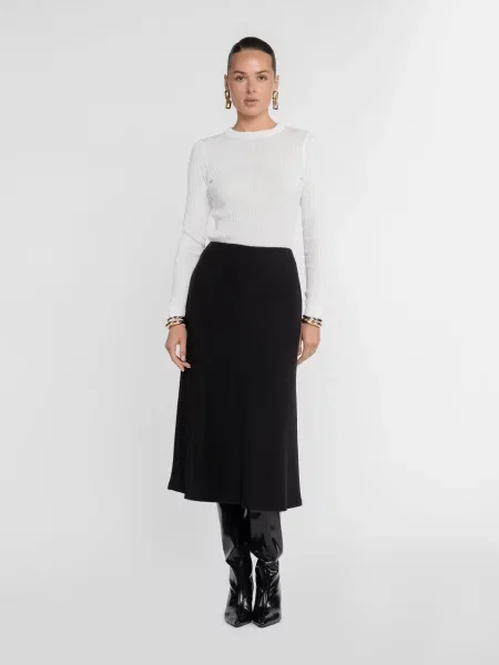Спідниця міді Arber віскоза/поліестер чорний