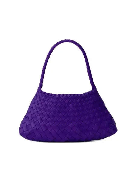 Torebka bagietka Dragon Diffusion skórzana fioletowa