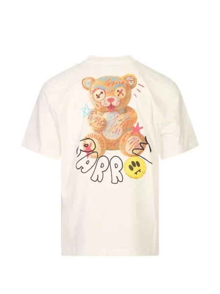 Ursuleț de pluș tricou Barrow cu imagine alb