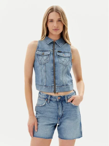 Wrangler Vestă elegantă albastru