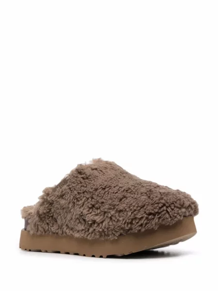 Papuci de casă Ugg cu platformă maro
