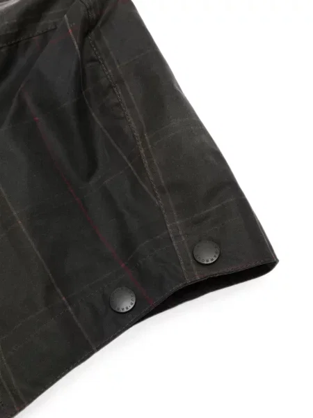Căciulă Barbour în carouri cu glugă cu imagine verde