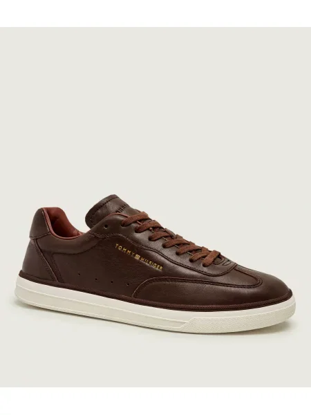 Tommy Hilfiger Teniși din piele maro