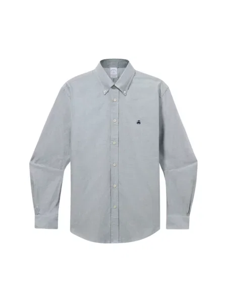 Koszula Brooks Brothers w paski z twillu z paskiem zielona