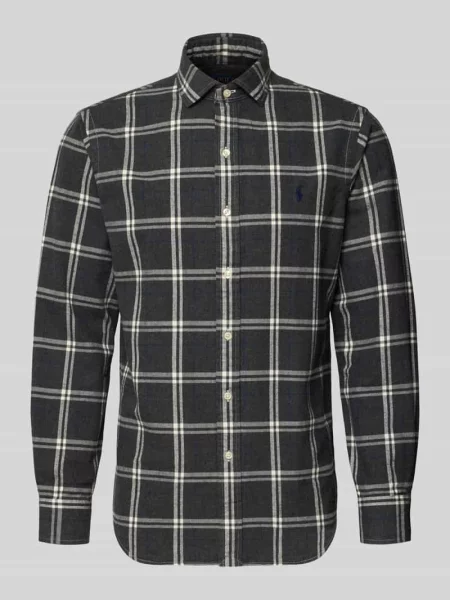 Koszula casualowa o kroju regular fit z czystej bawełny Polo Ralph Lauren szara