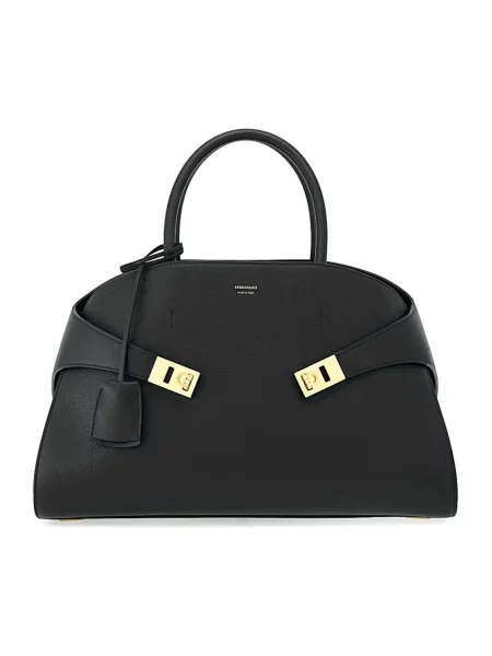 Torebka Salvatore Ferragamo skórzana czarna