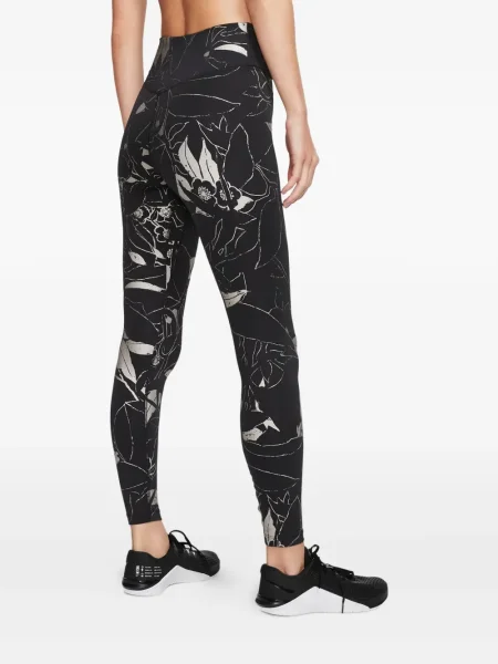 Pantaloni Nike din fleece alergare cu broderie negru