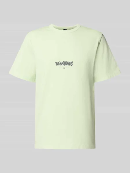T-shirt o kroju relaxed fit z czystej bawełny z nadrukiem logo The North Face żółta