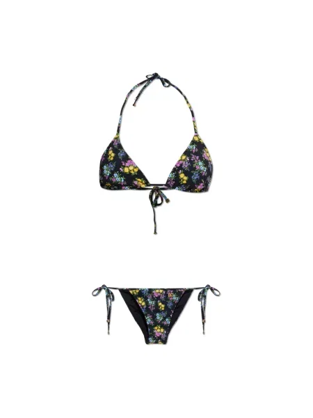 Bikini Dolce And Gabbana z nadrukiem czarne