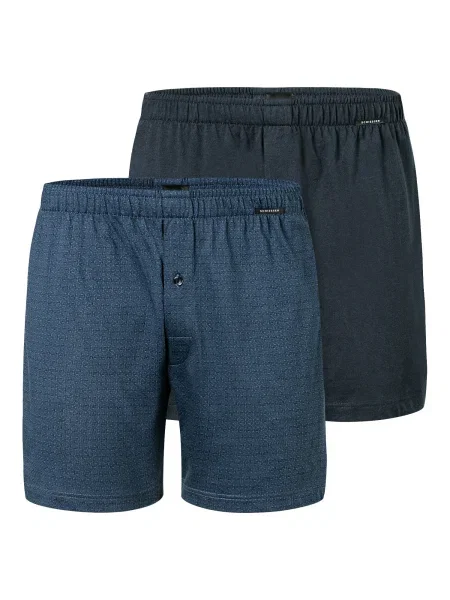 SCHIESSER Boxeralsók Basic sötétkék fekete