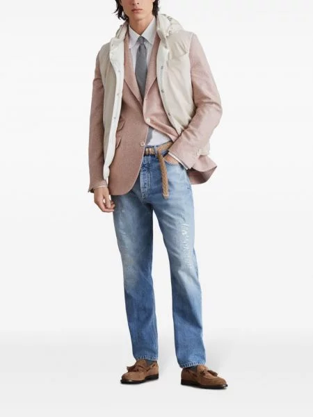 Jeansy Brunello Cucinelli niebieskie