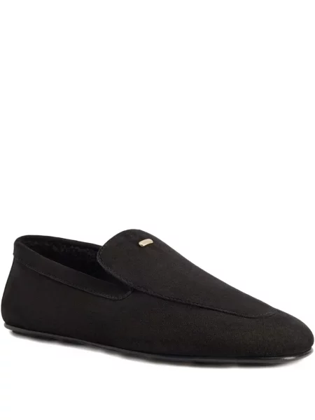 Pantofi loafer Giuseppe Zanotti din piele de căprioară negru