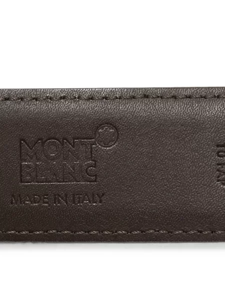 Cu centură curea Montblanc din piele maro