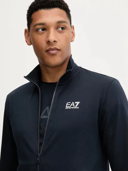 Свитер Ea7 Emporio Armani с принтом черный