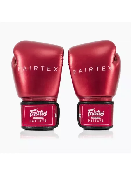Rękawice bokserskie Fairtex Metallic Boxing red czerwone