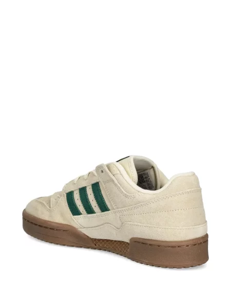 Pruhované slip on tenisky Adidas Campus s výšivkou bílé