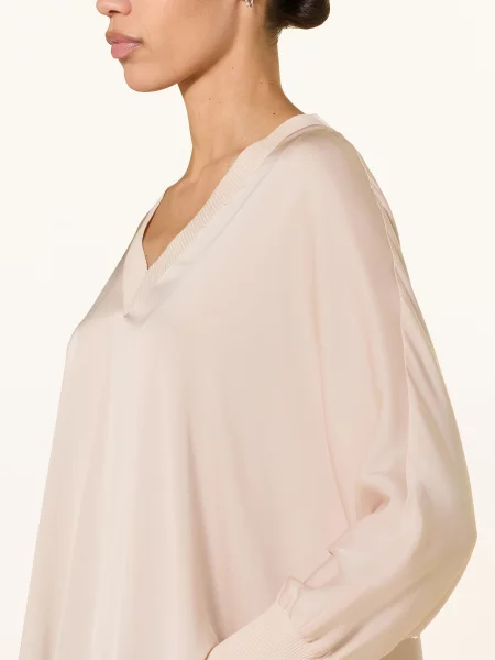 Ivi Collection Hedvábná Halenka světle hnědá