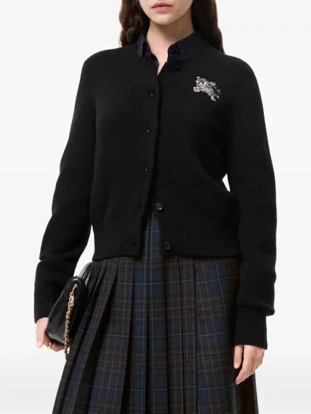 Cardigan Burberry de lână negru