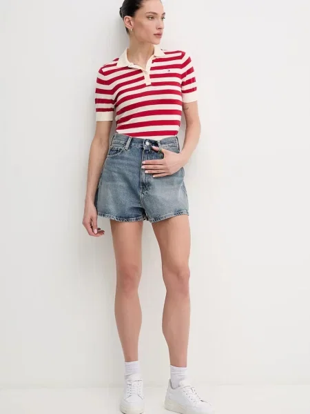 Jeans kratke hlače Tommy Hilfiger modra