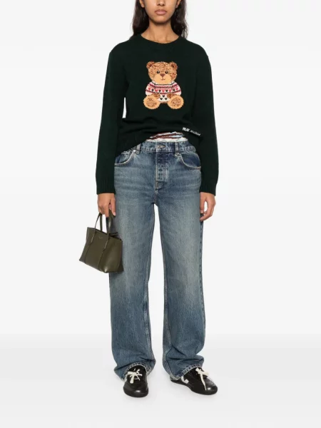 Sweter Rue Madam Paris zielony