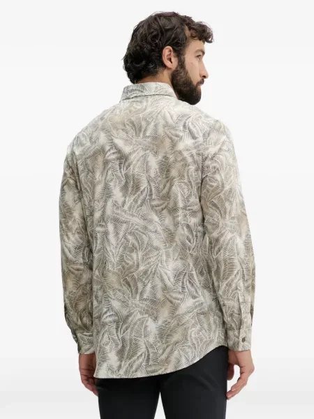 Lung cămașă Armani Exchange cu imagine