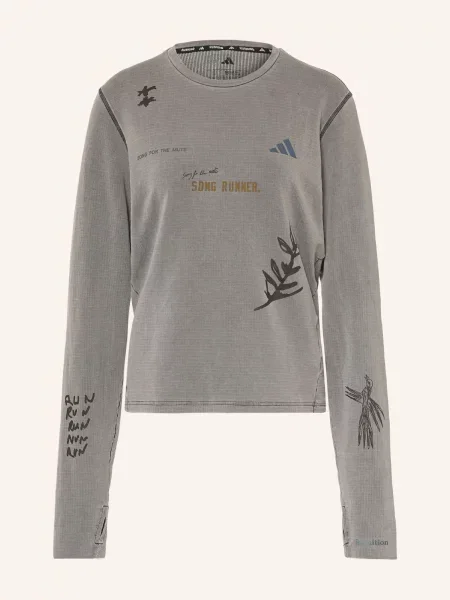Adidas Tričko S Dlouhým Rukávem šedá