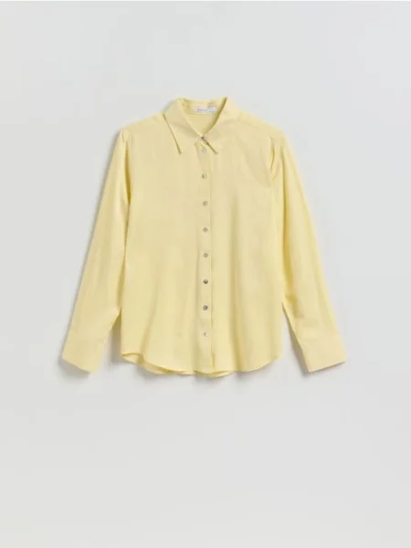 Reserved Cămașă cu conținut ridicat de galben