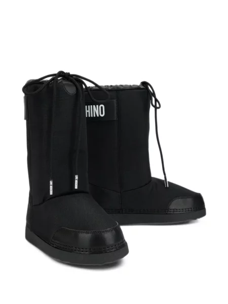Botine Love Moschino cu imagine negru