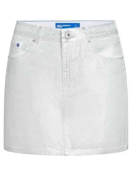 KARL LAGERFELD JEANS Fustă argintiu