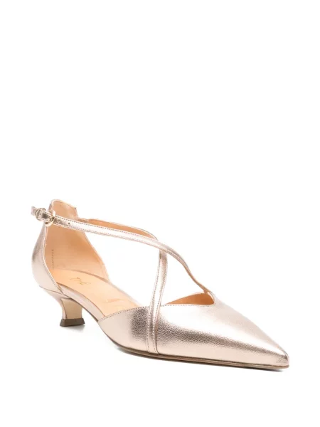 Pantofi cu toc The Seller cu bretele roz
