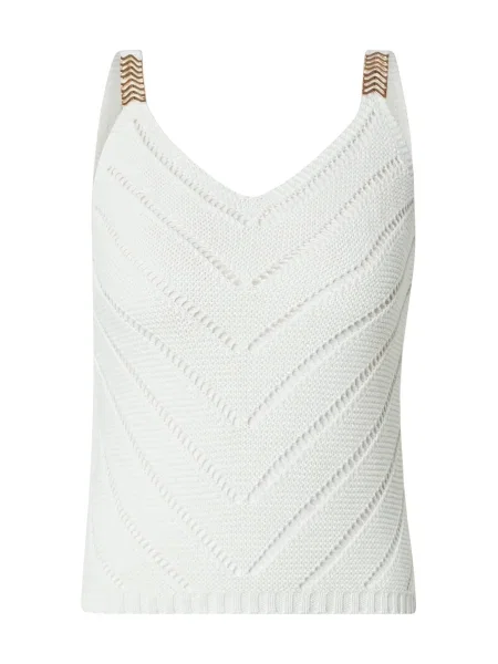 Morgan Top brodat murdar alb