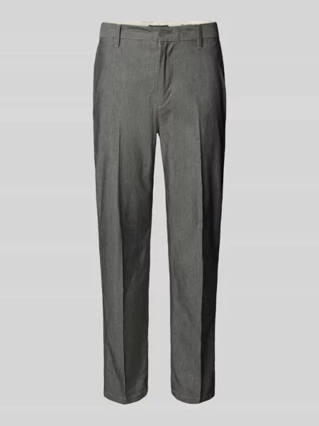 Spodnie do garnituru o kroju tapered fit z mieszanki bawełny model ‘MOROT’ Marc O'polo