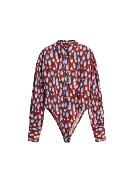 Desigual Bluză albastru deschis roșu