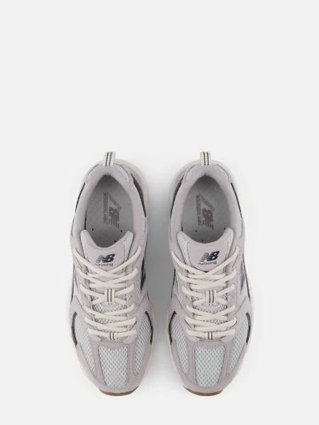 Повседневные кроссовки New Balance с сеткой в сеточку розовые