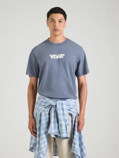 Calvin Klein Jeans Tričko opálová biela
