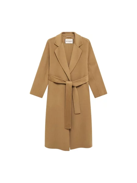 Długi płaszcz Roy Rogers wełniany brązowy