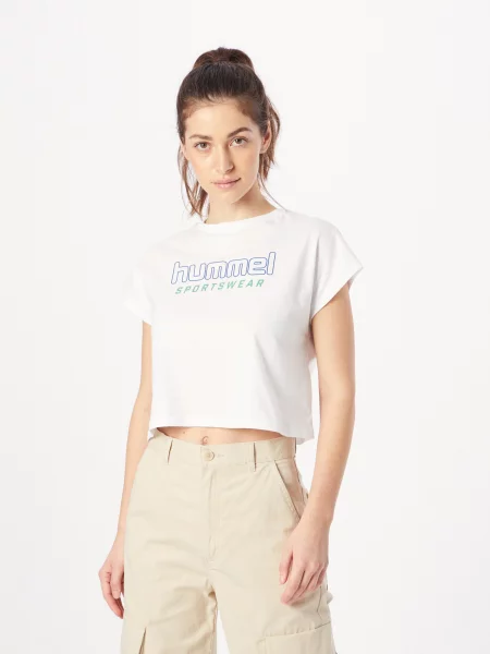 Hummel Tricou albastru / verde alb