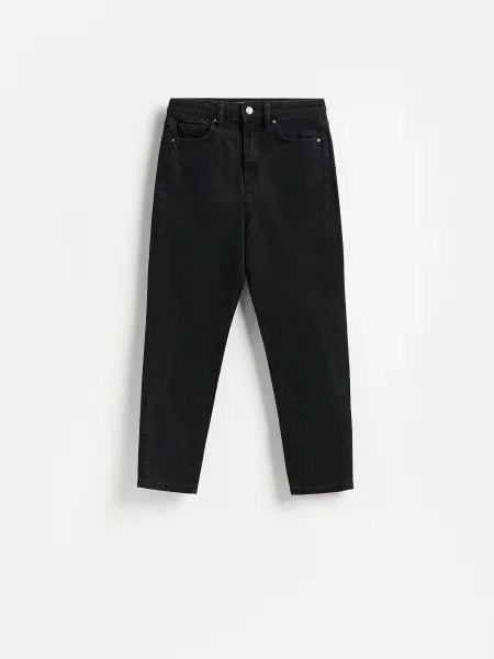 Reserved Mom fit slim farmer fekete