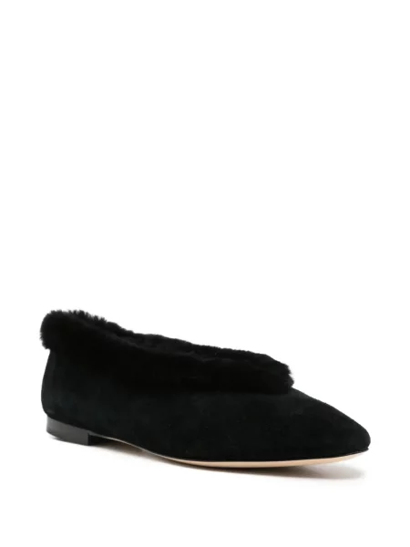 Balerini Jimmy Choo din piele de oaie negru