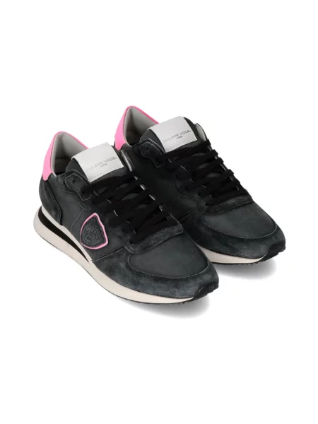 Buty do biegania Philippe Model zamszowe do biegania czarne