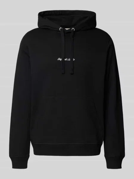 Bluza z kapturem i kieszenią kangurką Jack & Jones czarna
