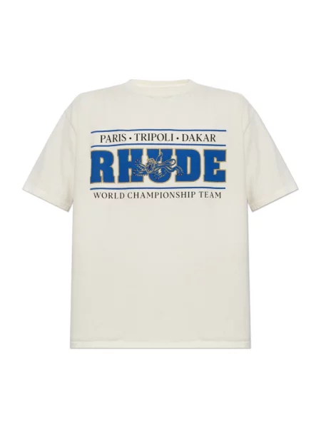 Koszulka Rhude z logo beżowa