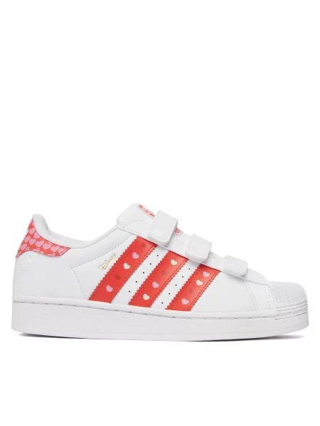 ADIDAS ORIGINALS Tenisky Disney Superstar LED LIGHTS ružová / červená / čierna biela