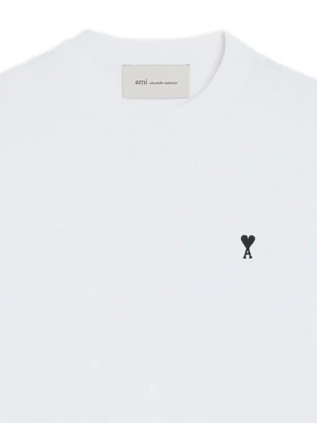 Lung tricou Ami Paris alb